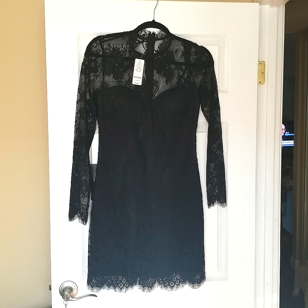 (Reposhed) bebe Black Lace Dress - tags removed and worn once